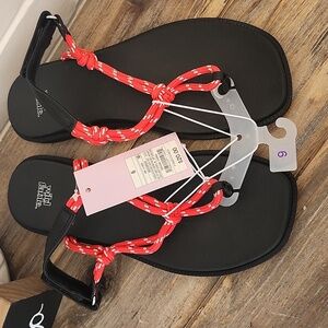 Wild Fable Red Rope Sandals, Size 6